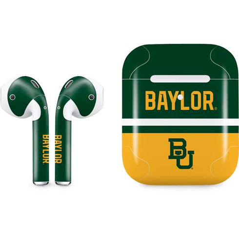 Baylor University BU Split Apple AirPods 2 Skin