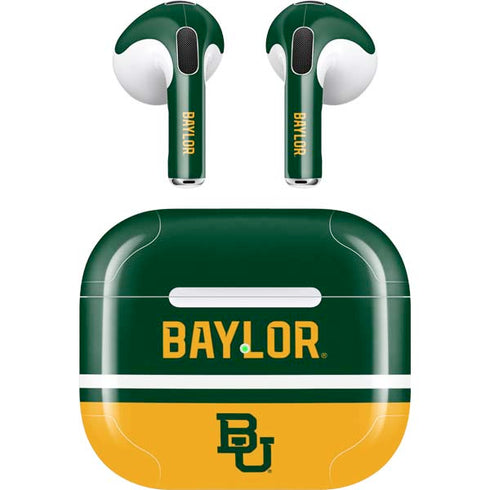 Baylor University BU Split Apple AirPods (3rd Gen 2021) Skin