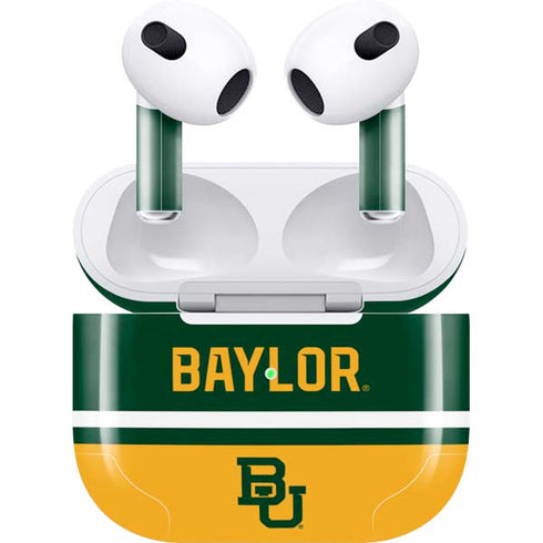 Baylor University BU Split Apple AirPods (3rd Gen 2021) Skin