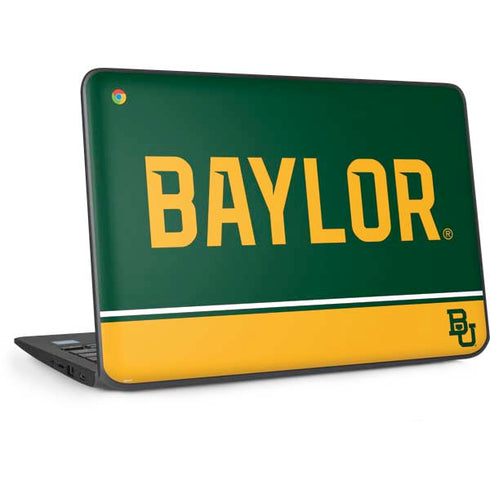 Baylor University BU Split HP Chromebook Skin
