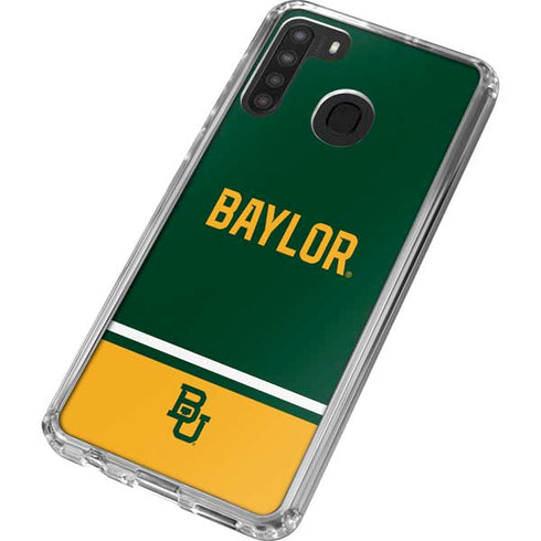 Baylor University BU Split Galaxy A21 Clear Case