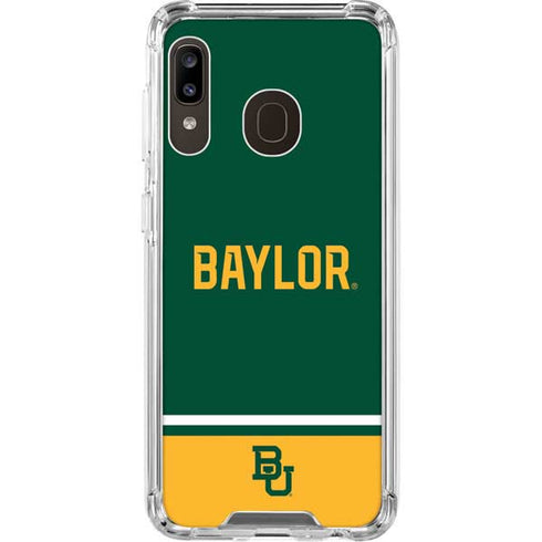 Baylor University BU Split Galaxy A30 Clear Case