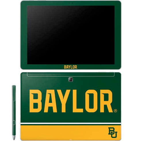 Baylor University BU Split Galaxy Book 12in Skin