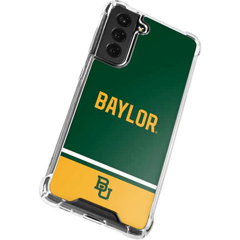 Baylor University BU Split Galaxy S21 FE Clear Case