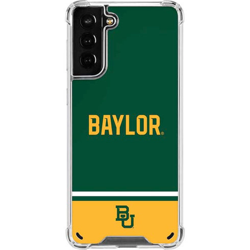 Baylor University BU Split Galaxy S21 Plus 5G Clear Case