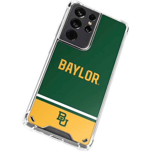 Baylor University BU Split Galaxy S21 Ultra 5G Clear Case