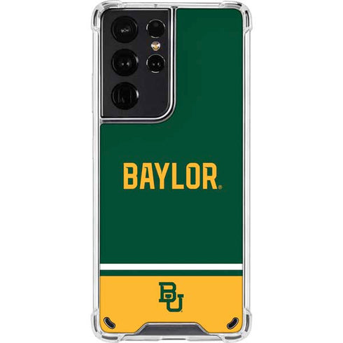Baylor University BU Split Galaxy S21 Ultra 5G Clear Case
