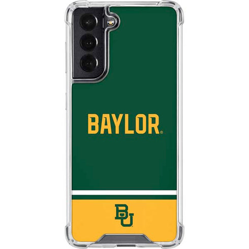 Baylor University BU Split Galaxy S22 Clear Case
