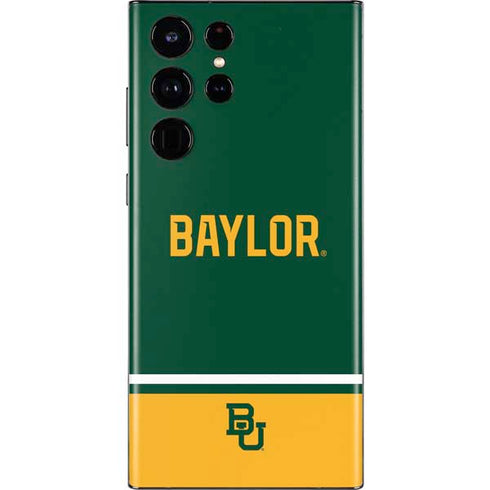 Baylor University BU Split Galaxy S22 Ultra Skin