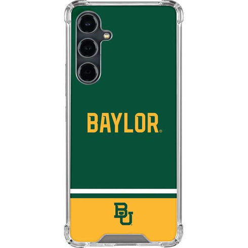 Baylor University BU Split Galaxy S23 FE Clear Case