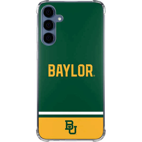Baylor University BU Split Galaxy S24 Clear Case
