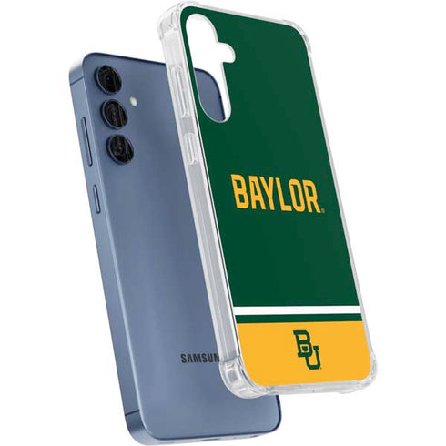 Baylor University BU Split Galaxy S24 Clear Case