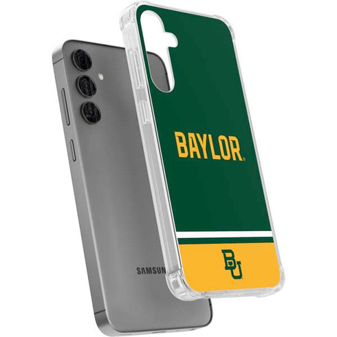 Baylor University BU Split Galaxy S24 Plus Clear Case