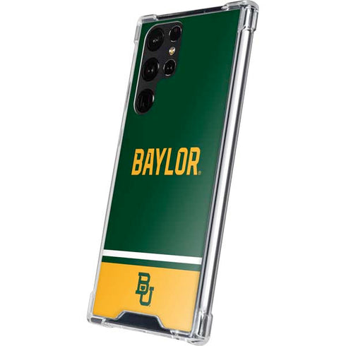 Baylor University BU Split Galaxy S24 Ultra Clear Case