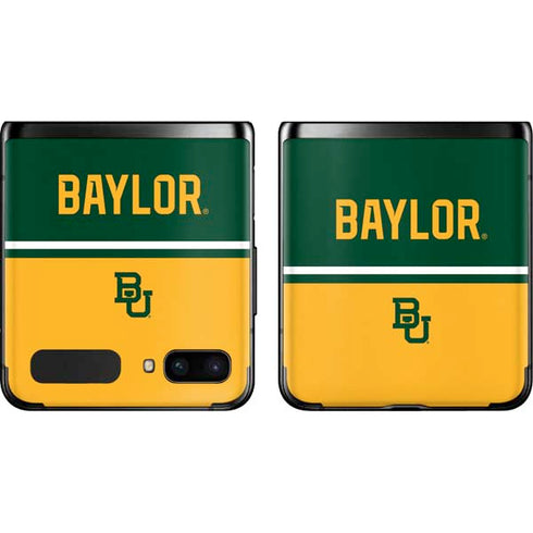 Baylor University BU Split Galaxy Z Flip Skin