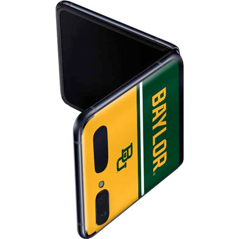 Baylor University BU Split Galaxy Z Flip Skin
