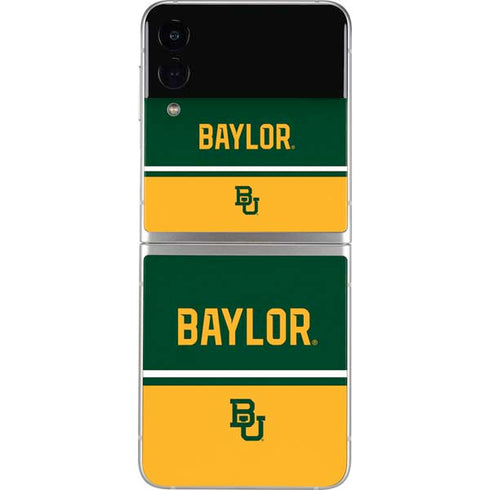 Baylor University BU Split Galaxy Z Flip3 5G Skin