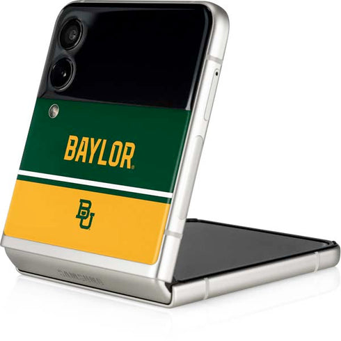 Baylor University BU Split Galaxy Z Flip3 5G Skin