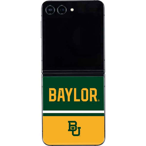 Baylor University BU Split Galaxy Z Flip5 5G Skin