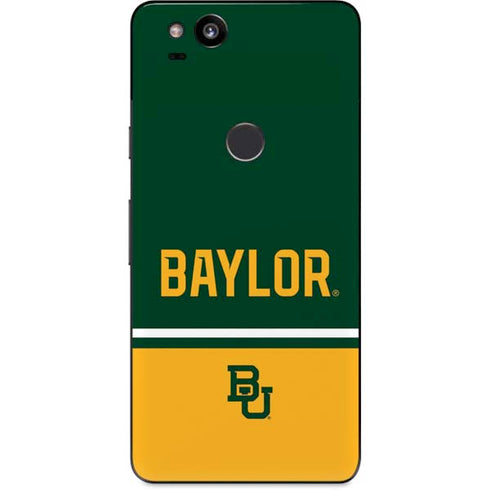 Baylor University BU Split Google Pixel 2 Skin
