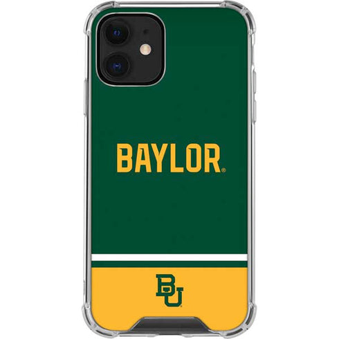 Baylor University BU Split iPhone 12 Clear Case