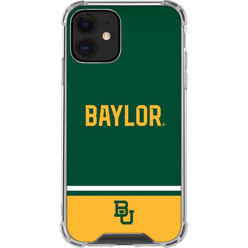 Baylor University BU Split iPhone 12 Mini Clear Case