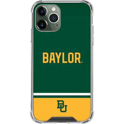 Baylor University BU Split iPhone 12 Pro Max Clear Case