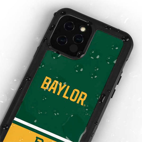 Baylor University BU Split iPhone 12 Pro Max Waterproof Case