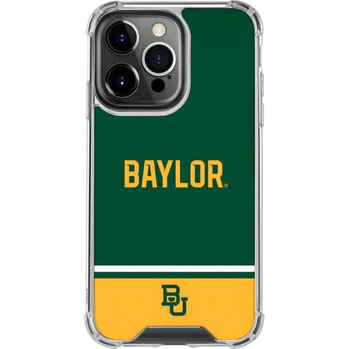 Baylor University BU Split iPhone 13 Pro Clear Case