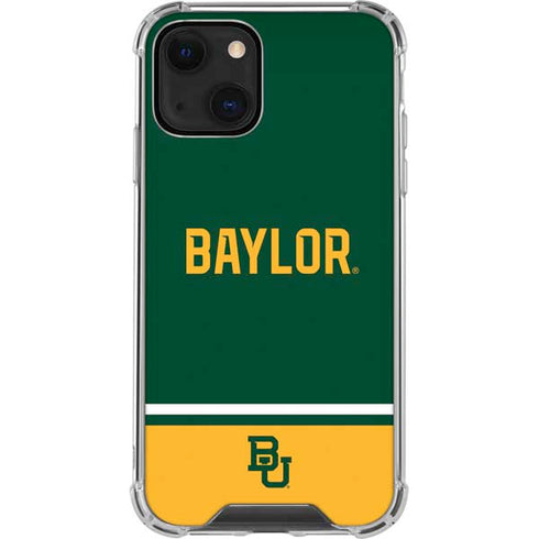 Baylor University BU Split iPhone 14 Plus Clear Case