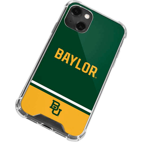 Baylor University BU Split iPhone 14 Plus Clear Case
