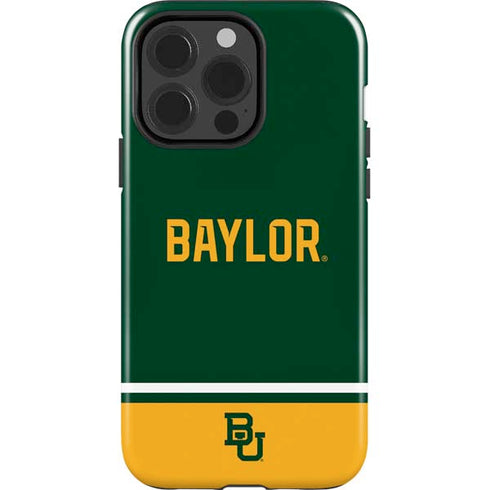 Baylor University BU Split iPhone 15 Pro Impact Case