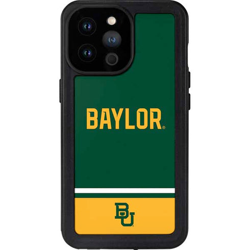 Baylor University BU Split iPhone 14 Pro Max Waterproof Case