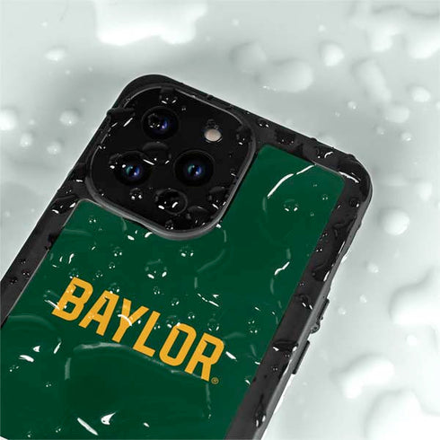 Baylor University BU Split iPhone 14 Pro Max Waterproof Case
