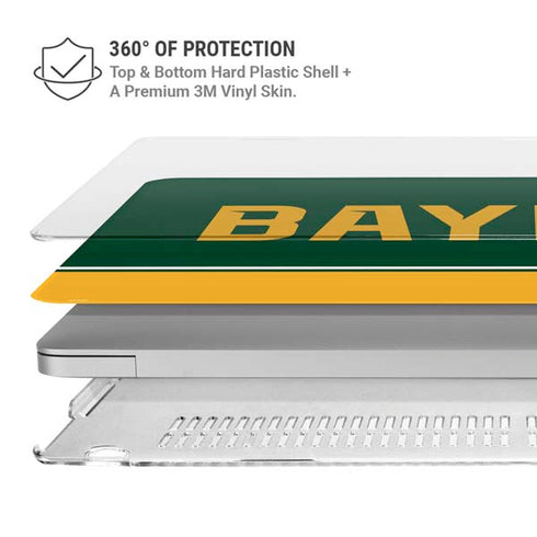 Baylor University BU Split MacBook Air 13in M1 (2021) Case plus Skin