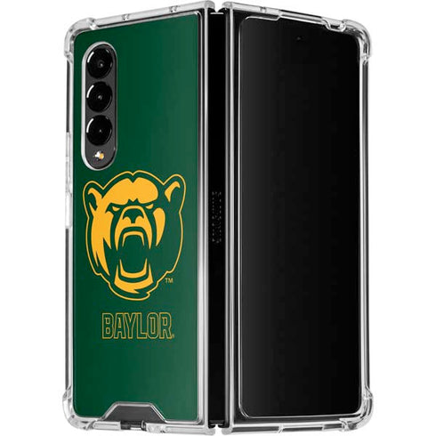 Baylor University Mascot Galaxy Z Fold4 5G Clear Case