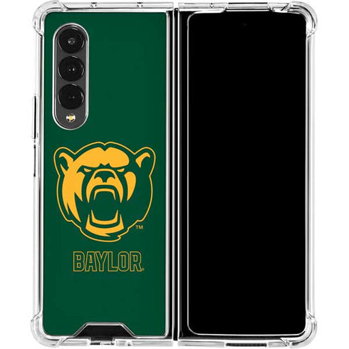 Baylor University Mascot Galaxy Z Fold4 5G Clear Case