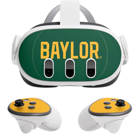 Baylor University BU Split Meta Quest 3 Skin