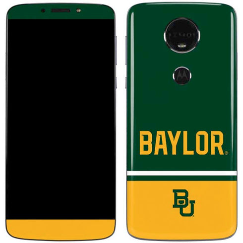 Baylor University BU Split Moto E5 Plus Skin