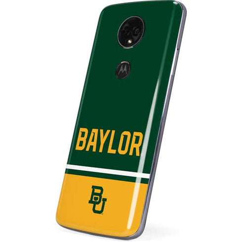 Baylor University BU Split Moto E5 Plus Skin