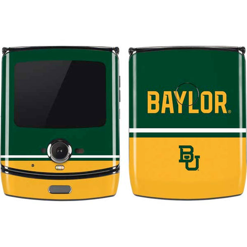Baylor University BU Split Motorola RAZR Skin