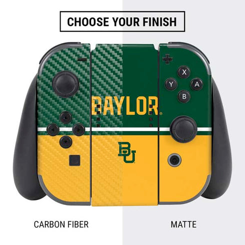 Baylor University BU Split Nintendo Switch Bundle Skin