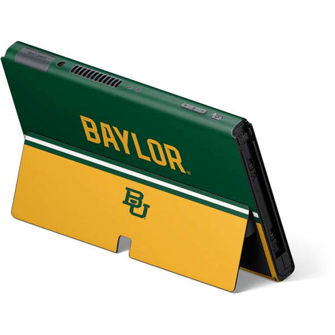 Baylor University BU Split Nintendo Switch OLED (2021) Skin