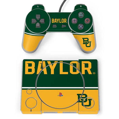 Baylor University BU Split PlayStation Classic Bundle Skin
