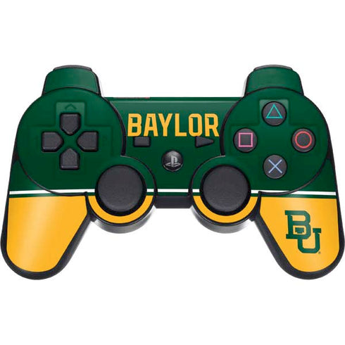 Baylor University BU Split PS3 Dual Shock wireless controller Skin
