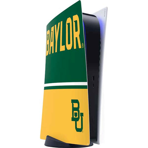 Baylor University BU Split PS5 Digital Edition Console Skin