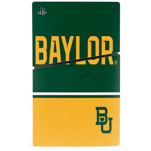 Baylor University BU Split PS5 Slim Disk Console Skin