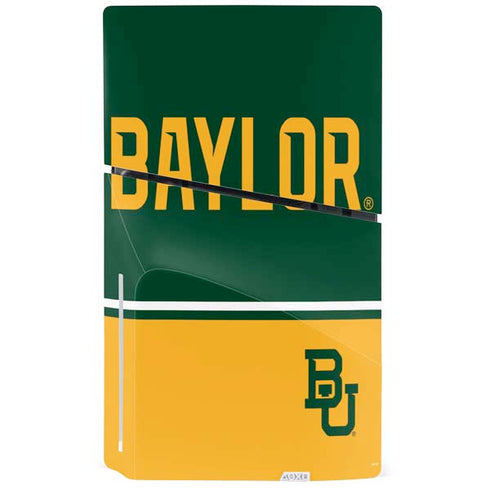 Baylor University BU Split PS5 Slim Disk Console Skin