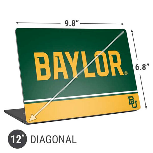 Baylor University BU Split Universal Laptop 12in (9.8 x 6.8in) Skin