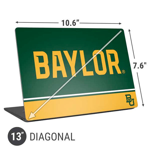 Baylor University BU Split Universal Laptop 13in (10.6 x 7.6in) Skin